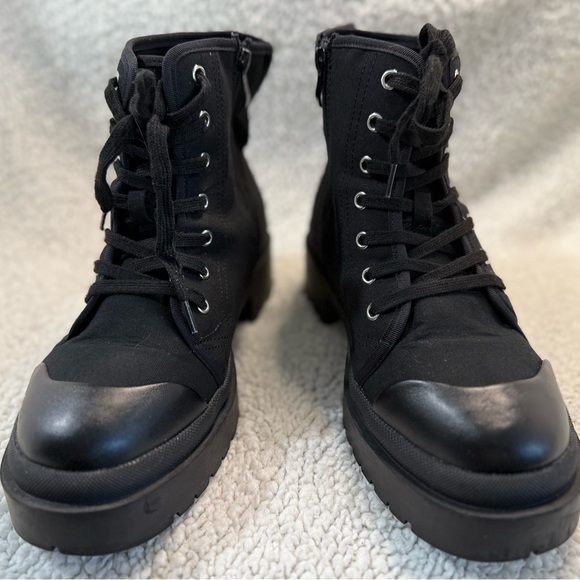 Torrid Black Canvas Lug Bootie - Extra Wide Width (WW) - Picture 3 of 7